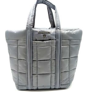 MICHAEL KORS Stirling quilted nylon puffy SMALL tote grab bag purse NWT